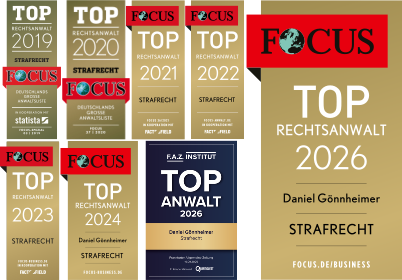 Siegel Strafverteidiger des Jahres